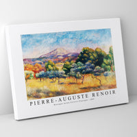 Pierre Auguste Renoir - Montagne Sainte-Victoire (Paysage) 1889