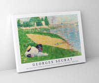 
              Georges Seurat - The Seine with Clothing on the Bank (Study for Bathers at Asnières) 1883-1884
            