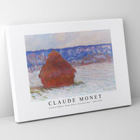 Claude Monet - Stack of Wheat, Snow Effect, Overcast Day 1890-1891