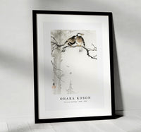 
              Ohara Koson - Two gray starlings (1900 - 1936) by Ohara Koson (1877-1945)
            
