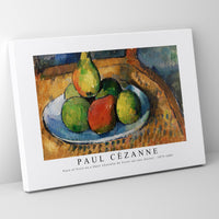 Paul Cezanne - Plate of Fruit on a Chair (Assiette de fruits sur une chaise) 1879-1880