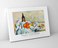 
              Paul Cezanne - Bottle and Fruits (Bouteille et fruits) 1890
            