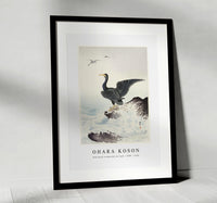 
              Ohara Koson - Red mask cormorant on rock (1900 - 1936) by Ohara Koson (1877-1945)
            