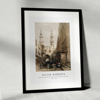 David Roberts - Minarets and grand entrance of the Metwaleys at Cairo-1796-1864