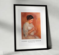 
              Pierre Auguste Renoir - Woman Sewing 1908
            