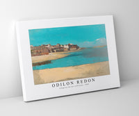 
              Odilon Redon - Village by the Sea in Brittany 1880
            