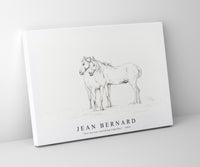 
              Jean Bernard - Two horses standing together (1816)
            