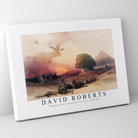 David roberts - Approach of the simoom Desert of Gizeh-1796-1864