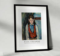 
              Paul Cezanne - Boy in a Red Vest (Le Garçon au gilet rouge) 1888-1890
            