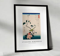 
              Utagawa Hiroshige - Camellia and Nightingale
            