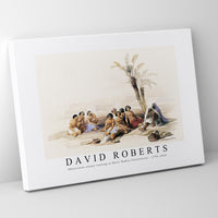 David roberts - Abyssinian slaves resting at Korti Nubia illustration-1796-1864