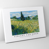 Vincent Van Gogh - Green Wheat Field with Cypress 1889
