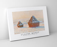 
              Claude Monet - Wheatstacks, Snow Effect, Morning 1891
            