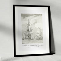 Cornelis ploos van amstel - Oorlogsschip een schot lossend-1759