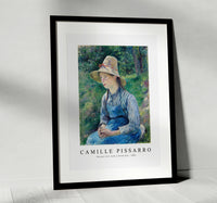 
              Camille Pissarro - Peasant Girl with a Straw Hat 1881
            