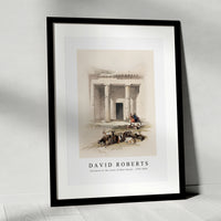 David roberts - Entrance to the caves of Beni Hasan-1796-1864