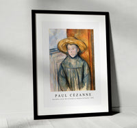 
              Paul Cezanne - Boy With a Straw Hat (L'Enfant au Chapeau de Paille) 1896
            