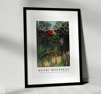 
              Henri Rousseau - Monkeys and Parrot in the Virgin Forest (Singes et perroquet dans la forêt vierge)1905-1906
            