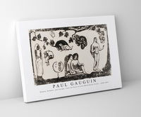 
              Paul Gauguin - Women, Animals, and Foliage, from the Suite of Late Wood-Block Prints 1898-1899
            