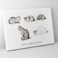 Jean Bernard - Five studies of Cats (1812)