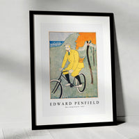 Edward Penfield - Man riding bicycle 1894