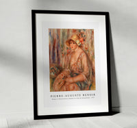 
              Pierre Auguste Renoir - Woman in Muslin Dress (Femme en robe de mousseline) 1917
            