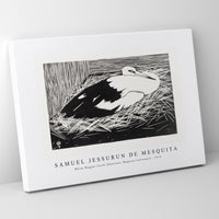 Samuel Jessurun De Mesquita - White Maguar Stork (Ooievaar, Magoear–ooievaar) (1914)