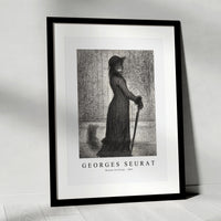 Georges Seurat - Woman Strolling 1884