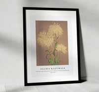 
              Ogawa Kazumasa - Beautiful photomechanical prints of Three Yellow Chrysanthemums (1887–1897)
            