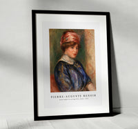 
              Pierre Auguste Renoir - Jeune femme en corsage bleu, buste 1911
            