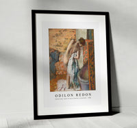 
              Odilon Redon - Naked lady. Après le bain (Femme s'essuyant) 1886
            