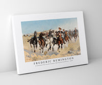 
              Frederic Remington - Dismounted The Fourth Troopers Moving the Led Horses-1890
            