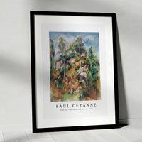 Paul Cezanne - Rocks and Trees (Rochers et arbres) 1904