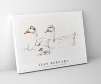 
              Jean Bernard - Two geese with a young (1775–1833)
            