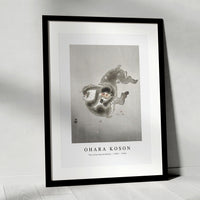 Ohara Koson - Two playing monkeys (1900 - 1930) by Ohara Koson (1877-1945)