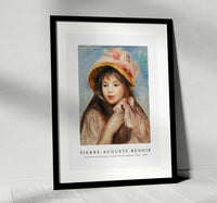 
              Pierre Auguste Renoir - Girl with Pink Bonnet (Jeune fille au chapeau rose) 1894
            