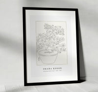 
              Ohara Koson - Blooming azalea in pot (1920 - 1930) by Ohara Koson (1877-1945)
            