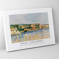 Paul Cezanne - Village at the Water's Edge (Village au bord de l'eau) 1876