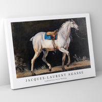 Jacques Laurent Agasse - Saddled Gray Horse Walking