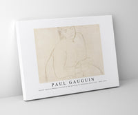 
              Paul Gauguin - Seated Tahitian Woman (related to the painting Te faaturuma [Reverie]) 1891-1893
            
