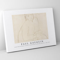 Paul Gauguin - Seated Tahitian Woman (related to the painting Te faaturuma [Reverie]) 1891-1893