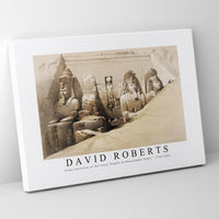 David Roberts - Front elevation of the Great Temple of Aboosimble Nubia-1796-1864