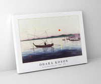 
              Ohara Koson - Boats and setting sun (1900 - 1936) by Ohara Koson (1877-1945)
            