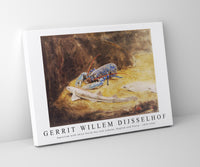 
              Gerrit Willem Dijsselhof - Aquarium with three North Sea fish Lobster, Dogfish and Plaice 1876-1924
            
