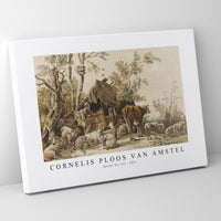 Cornelis ploos van amstel - Herder bij stal-1821