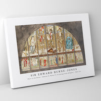 Sir Edward Burne Jones - Wars of the Roses - Edward IV, Henry VI, St George with Allegory (1862–64)