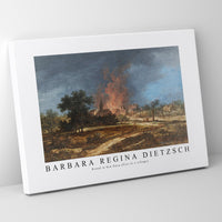 Barbara Regina Dietzsch - Brand in Een Dorp (Fire in a village)