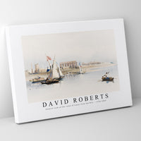 David Roberts - General view of the ruins of Luxor from the Nile-1796-1864