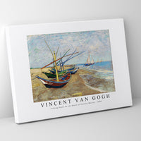 Vincent Van Gogh - Fishing Boats on the Beach at Saintes-Maries 1888