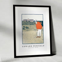 Edward Penfield - Man playing Golf 1890-1907